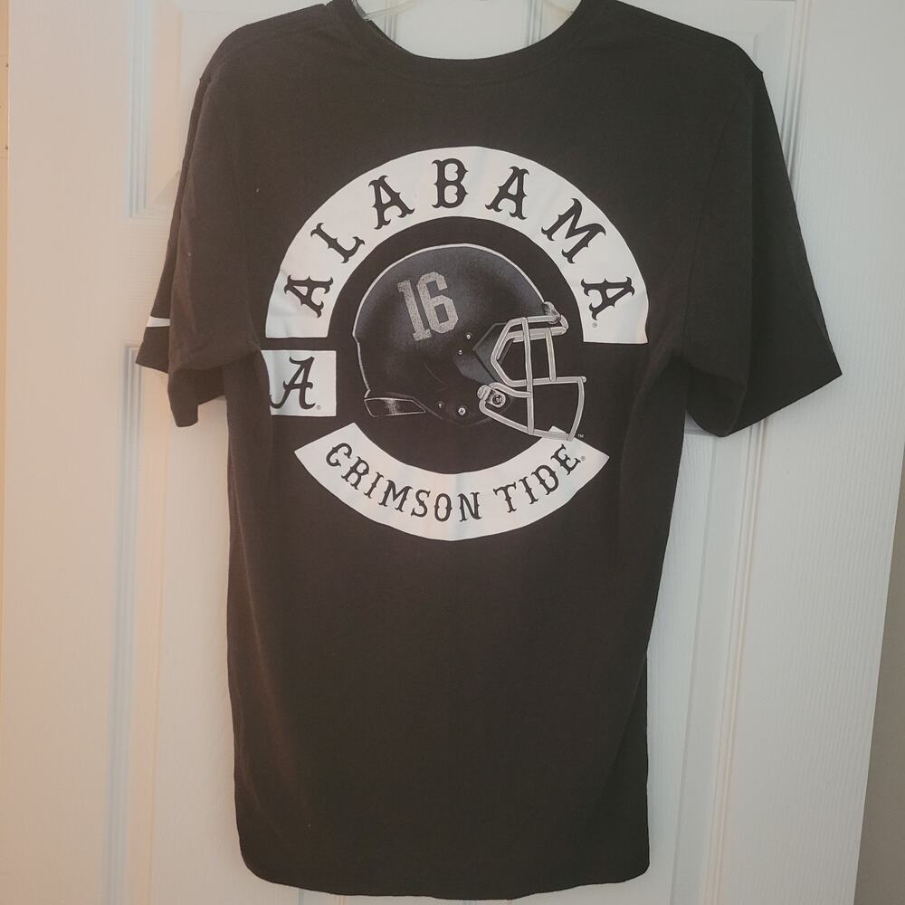 Nike Alabama Black Shirt Helmet with #16 on back Very nice‎ Unique Size Medium - Picture 2 of 9